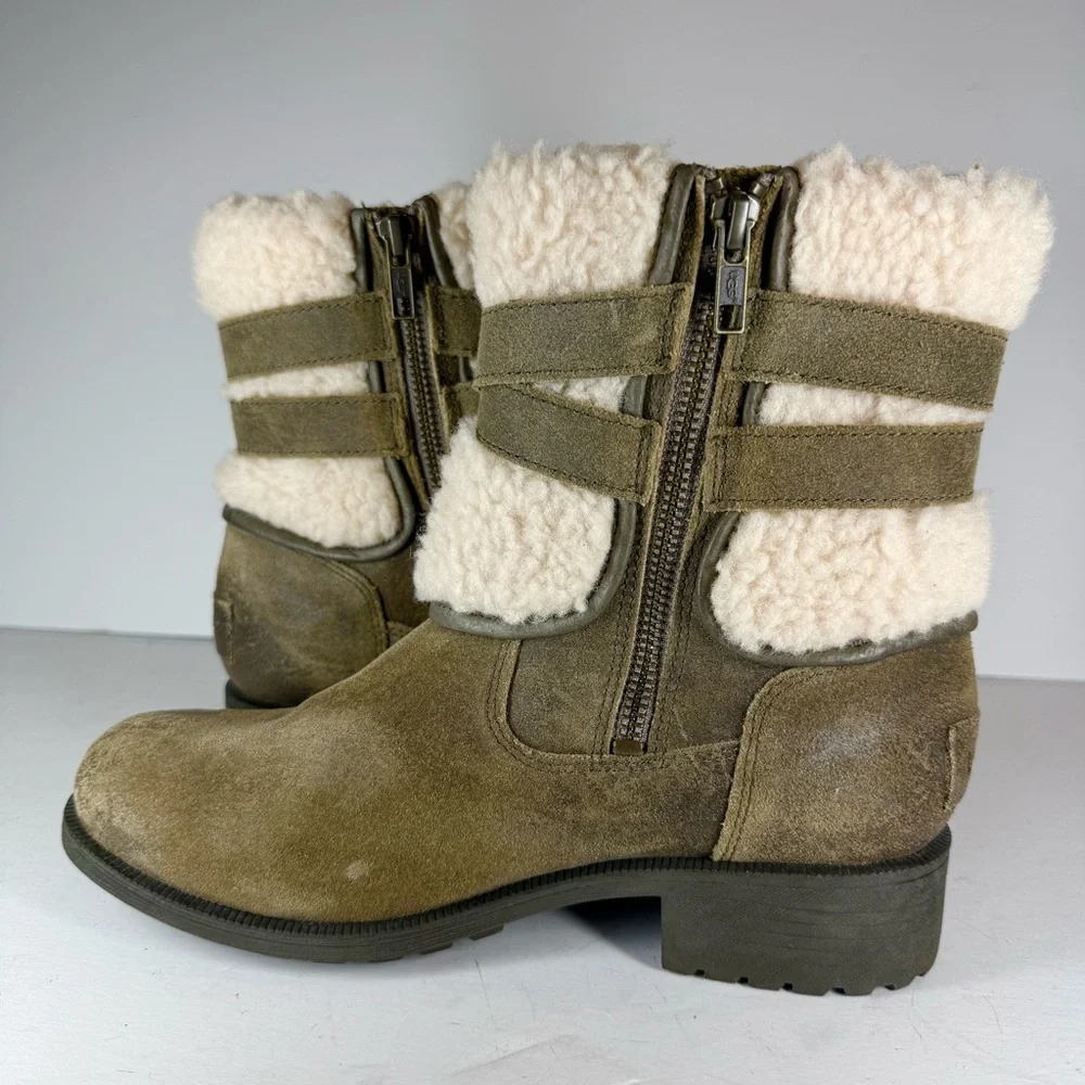 UGG Blayre Boot‎ III Tan Shearling Winter Boots Women’s Size 7